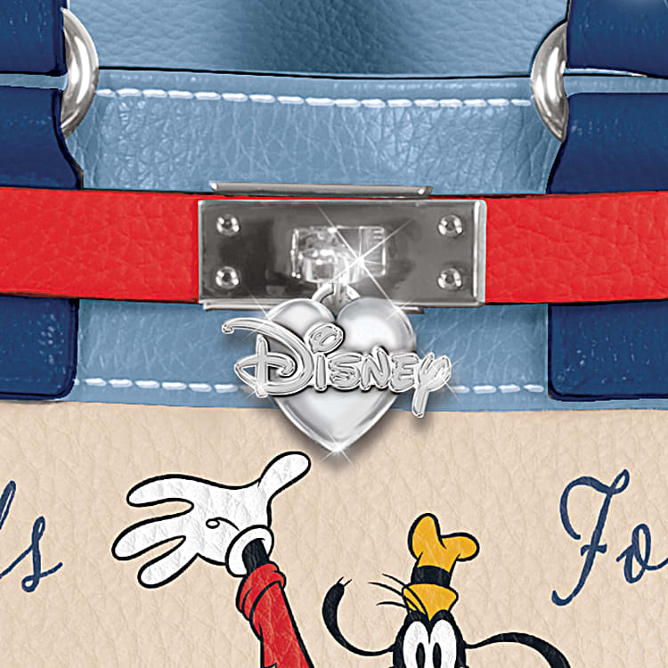 Disney, Bags, New Disney Monogram Designer Donald Duck Mickey And Friends  Purse