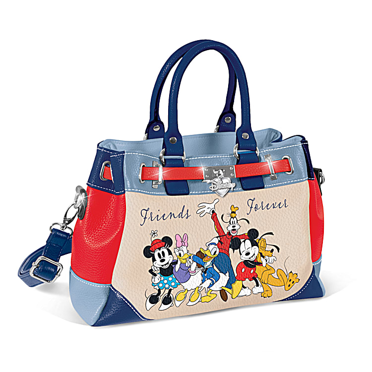 Disney, Bags, New Disney Monogram Designer Donald Duck Mickey And Friends  Purse