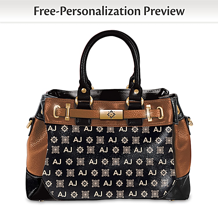 Personalised initial handbags outlet