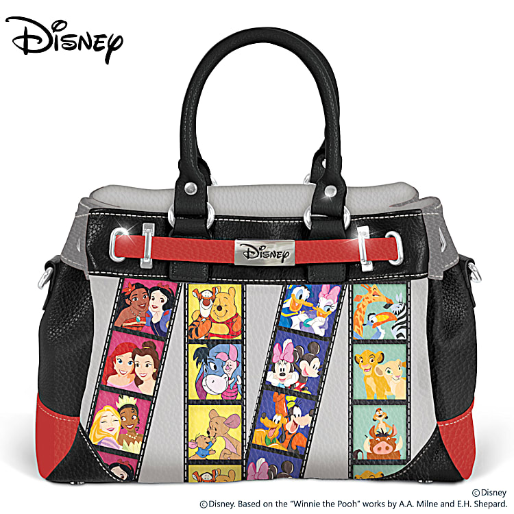 Disneys Winnie The Pooh Faux Leather Handbag Adorned With Colorful