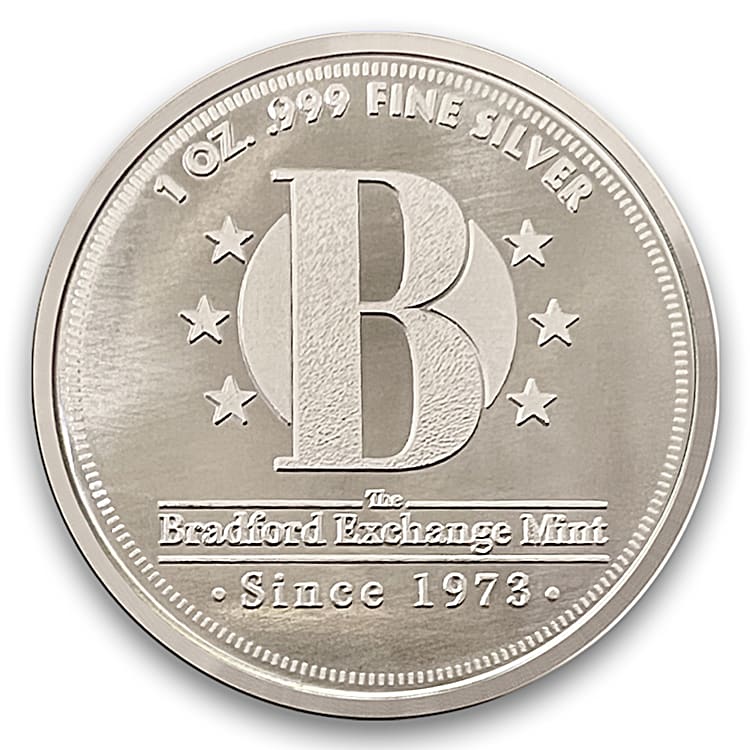 The Bradford Exchange Mint Bullion One Troy Ounce .999 Silver 39