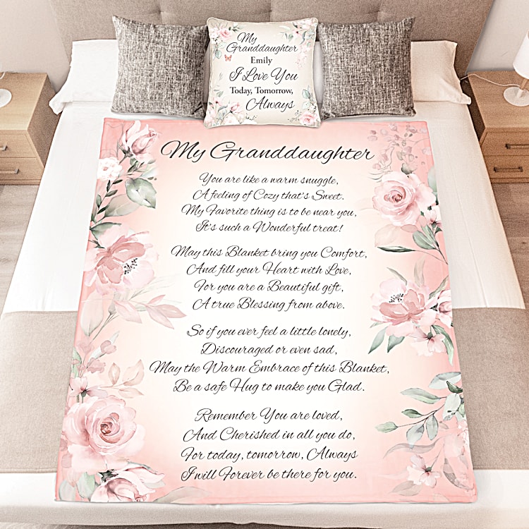 Warm Wishes Personalized Pillow And Blanket Set