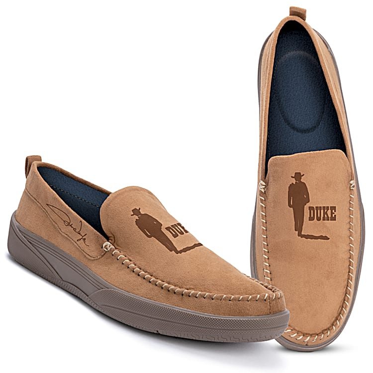 Faux suede moccasins clearance