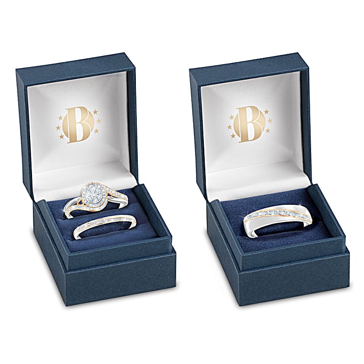 Platinum plated wedding ring sets online