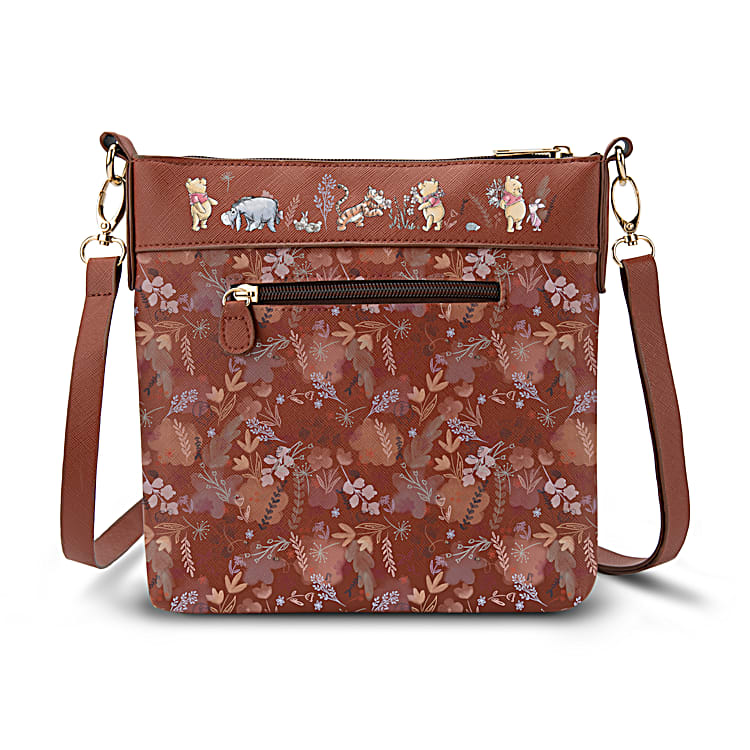 Disney Winnie The Pooh Brown Faux Leather Handbag Featuring A