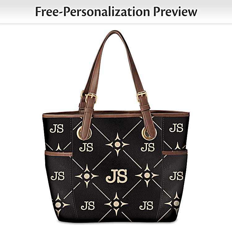 Personalized tote bags leather outlet
