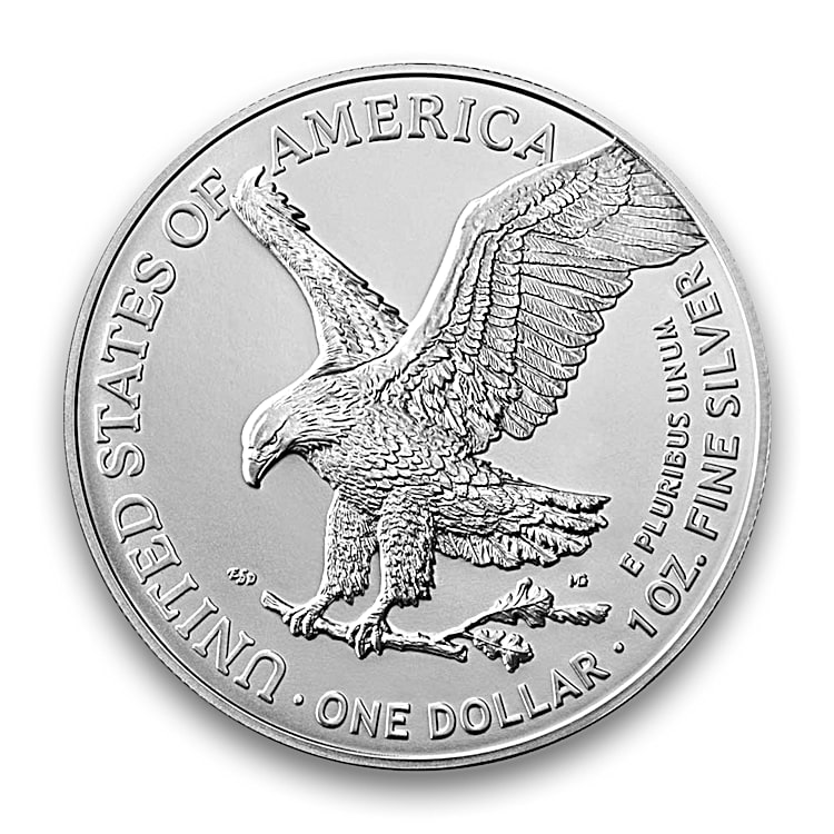 2023 W $1 American Silver Eagle Dollar, First Strike, Struck