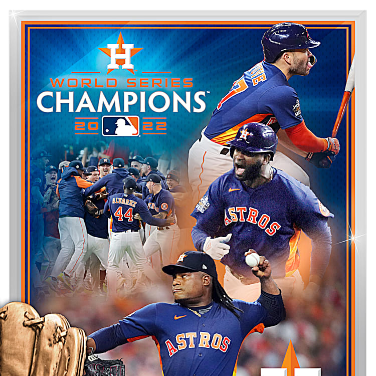 Houston Astros 2022 MLB World Series Champions Sublimated Plaque with a  Capsule of Game-Used World Series Dirt - Limited Edition of 500