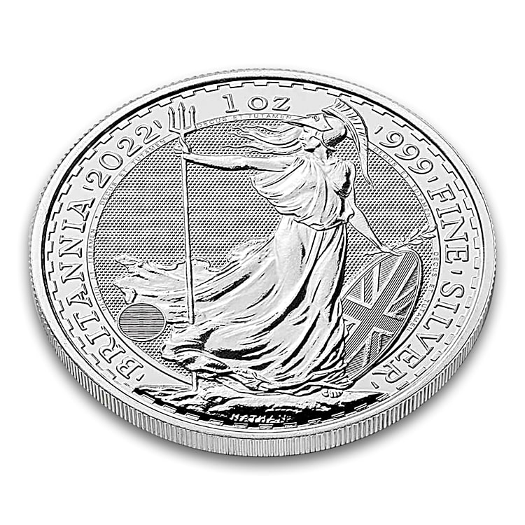 The Queen Elizabeth II Memorial One Oz. 99.9% Silver Britannia Remembrance  Coin Featuring An Effigy Of Her Majesty And Acclaimed Imagery Of Britannia