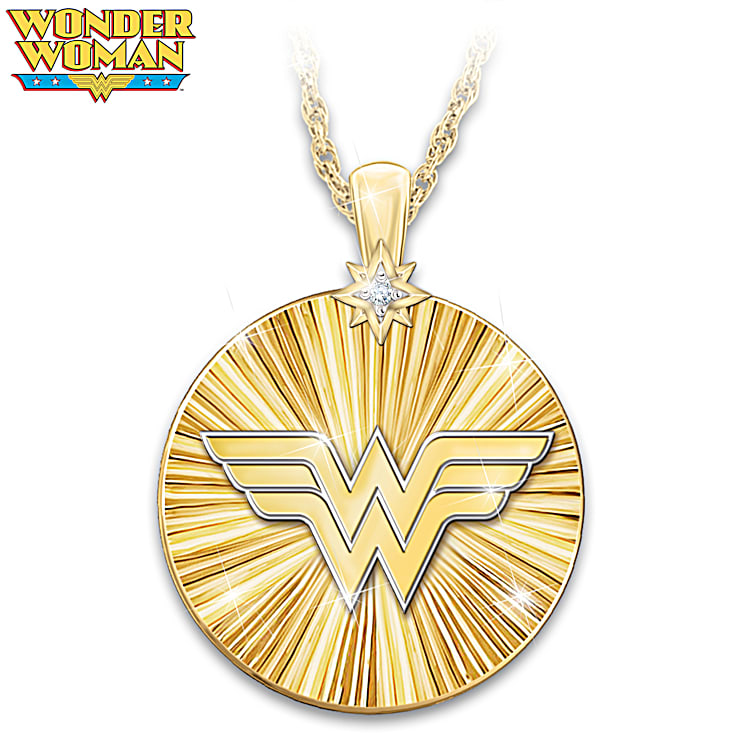 Wonder woman diamond necklace top
