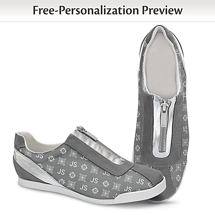 Zipper canvas shoes online