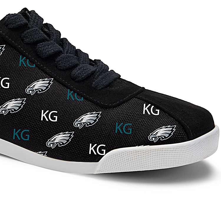 Women s Monogrammed Black NFL Sneakers Chiefs Cowboys Steelers And More