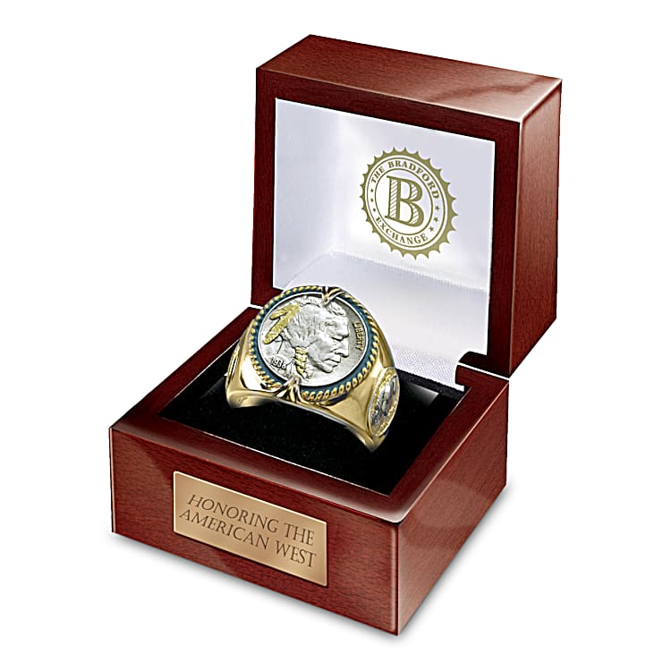 Indian head nickel honoring the american west ring discount