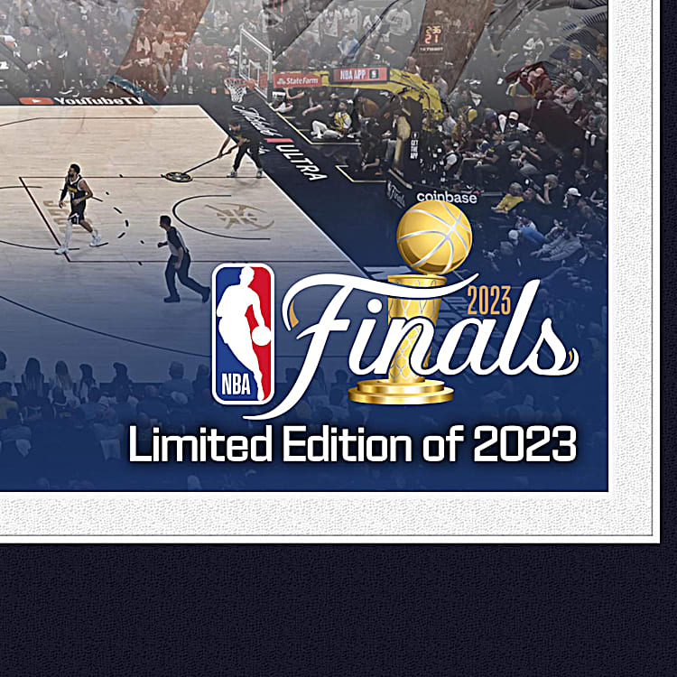 Denver Nuggets Black Framed 2023 NBA Finals Champions Logo Jersey Display  Case