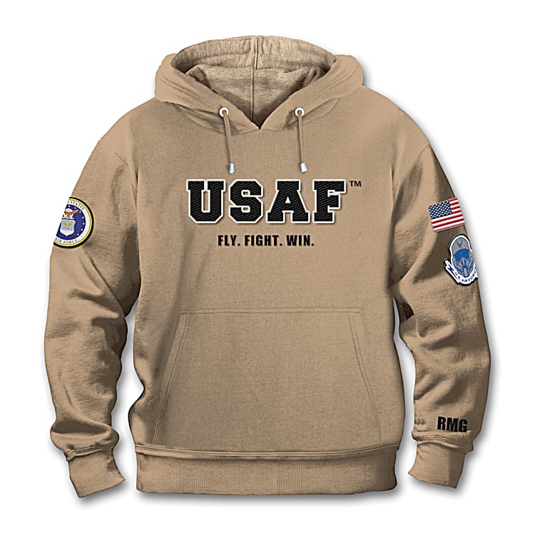 U.S. Air Force Men s Hoodie Embroidered with Your initials