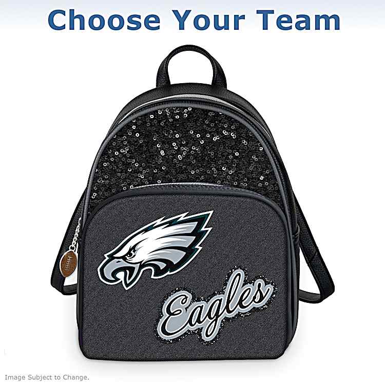 Sequin backpack with name top