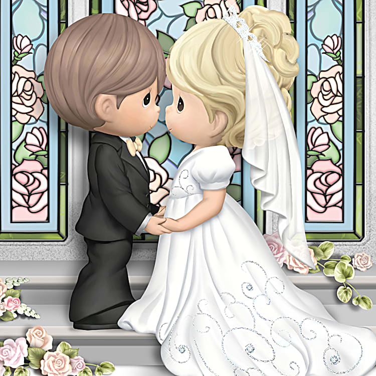 Precious moments bride shop and groom dolls