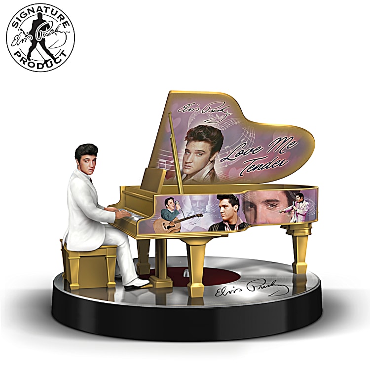 Elvis Presley Musical Piano Figurine Inspired By Elviss Real