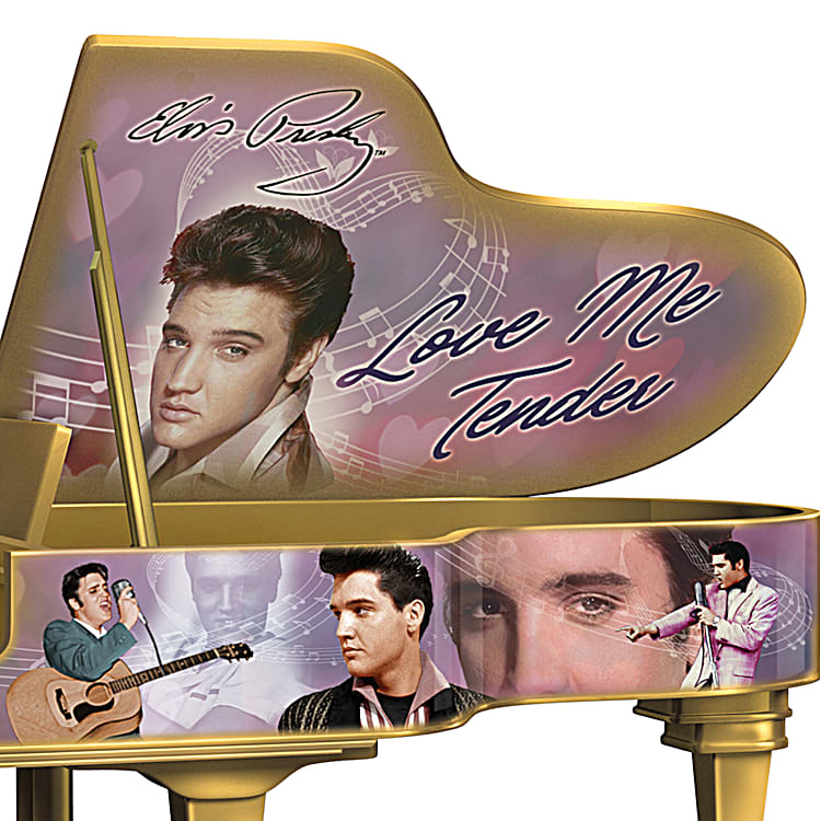 Elvis Presley Musical Piano Figurine Inspired By Elviss Real
