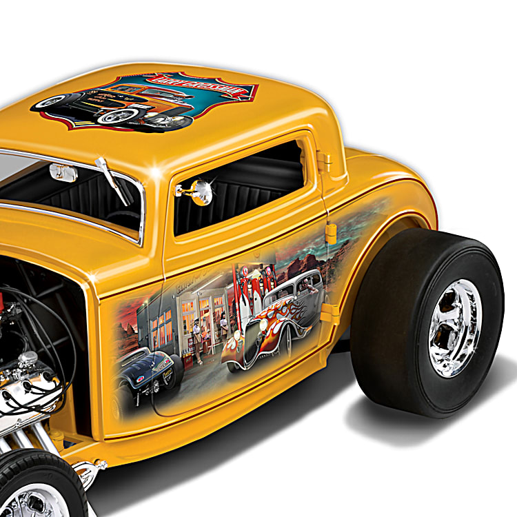 1:18-Scale 32 Ford Deuce Coupe Diecast Car Featuring A Blown HEMI And Hot  Rod Art By Larry Grossman
