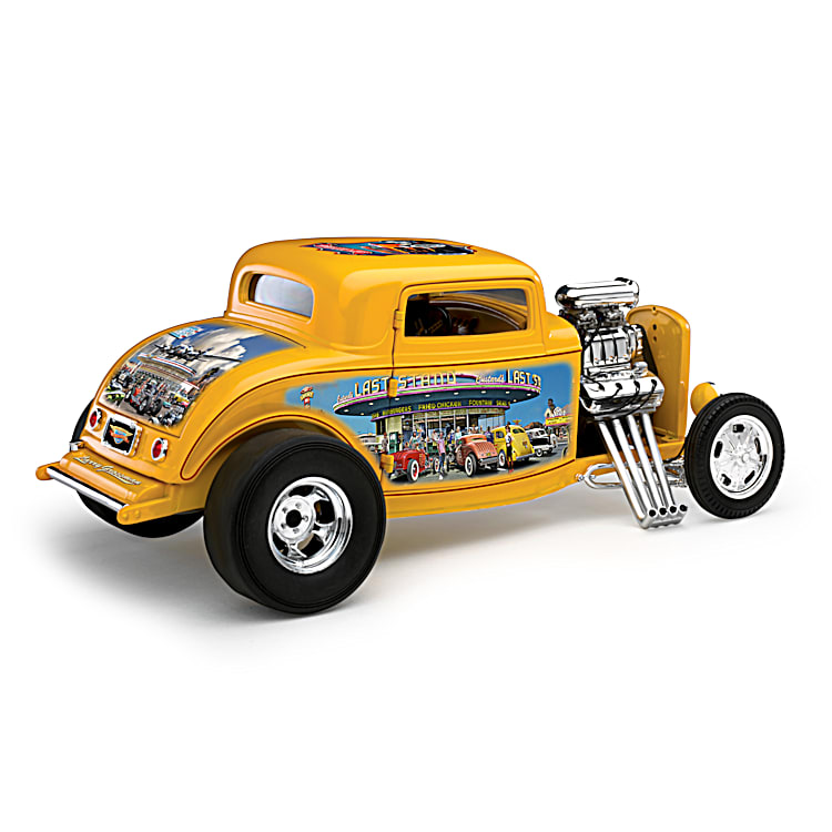 1:18-Scale 32 Ford Deuce Coupe Diecast Car Featuring A Blown