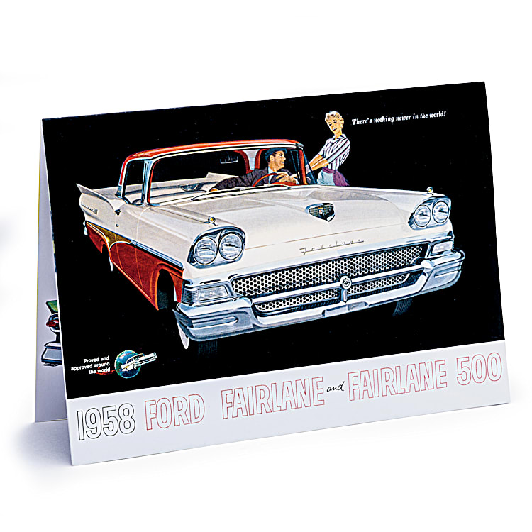 1958 Ford Fairlane 500 Open Convertible, Torch Red & Raven