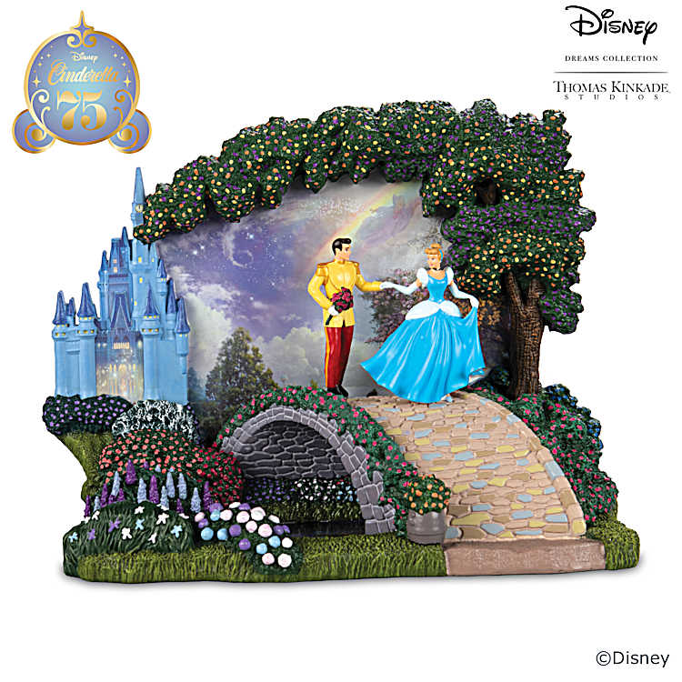 人気の新作 Disney Cinderella With Adorned Sculpture Hand-Painted 絵画