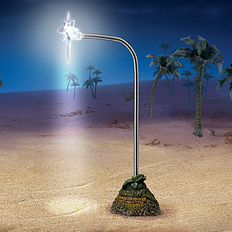 Star Of Bethlehem Illuminated Nativity Accessory Featuring A Fully Adjustable Top To Add Light To Nativity