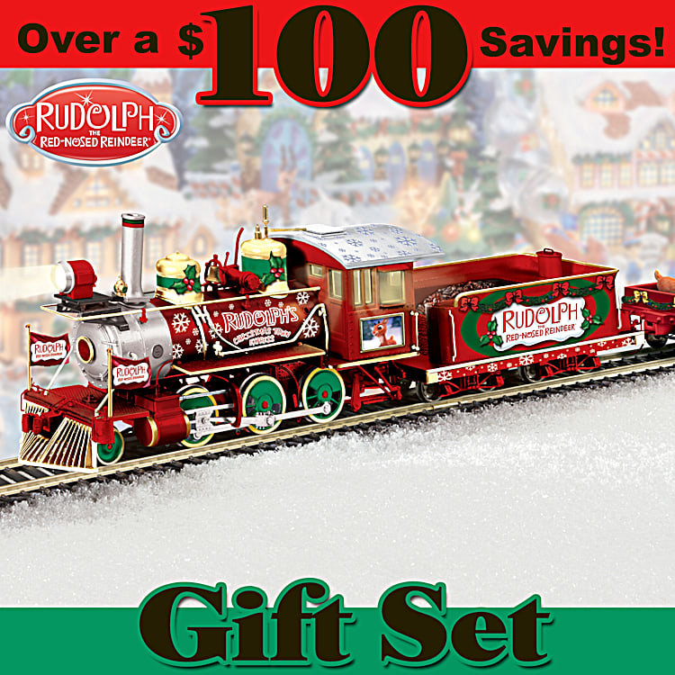 Collectible christmas cheap train set