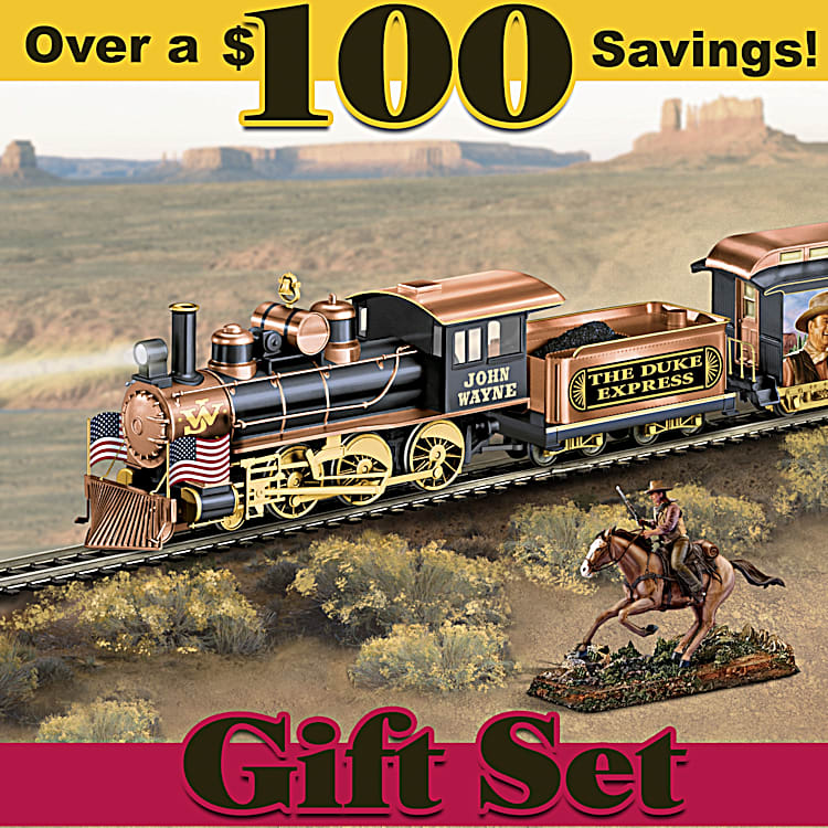 The Duke Express John Wayne HO Scale Electric Train Set With Track Set