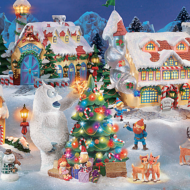 Hawthorne village rudolph train set cheap