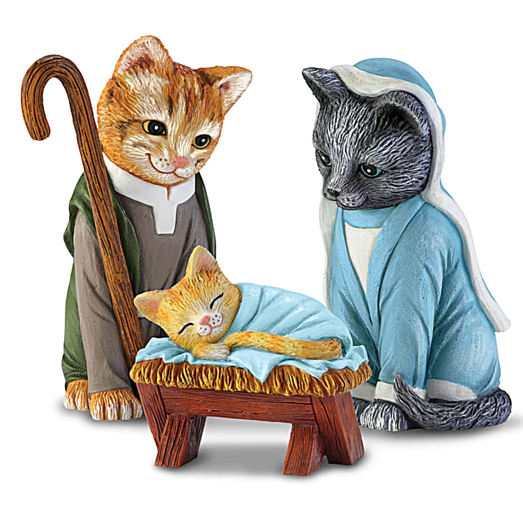 Cat in nativity sale