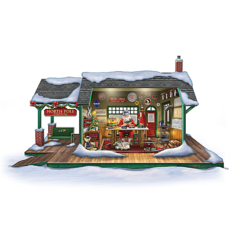 Christmas workshop train set discount