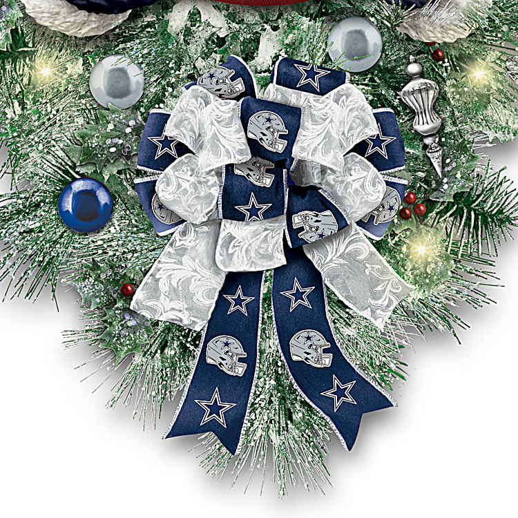 NFL Dallas Cowboys Snowman Wreath 