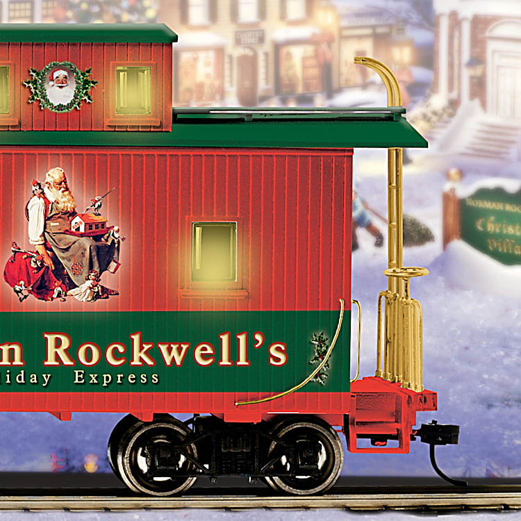 Norman rockwell christmas train set new arrivals