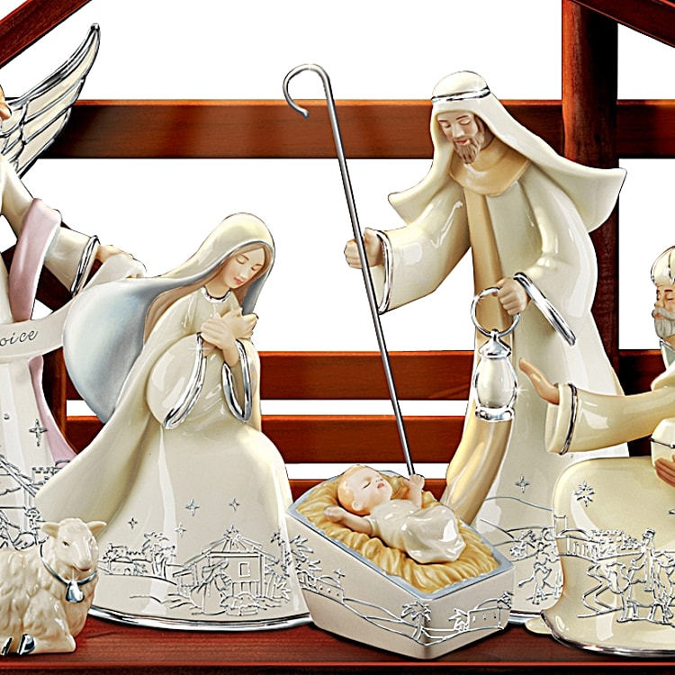Porcelain nativity set outlet