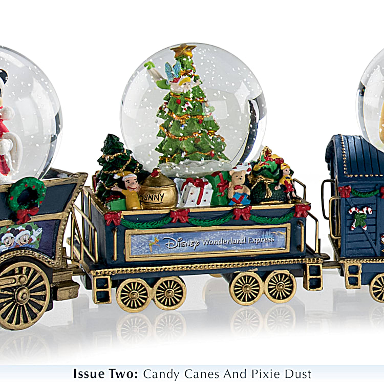 Holiday Express: Musical Water Snow Globe with Children Riding a Train