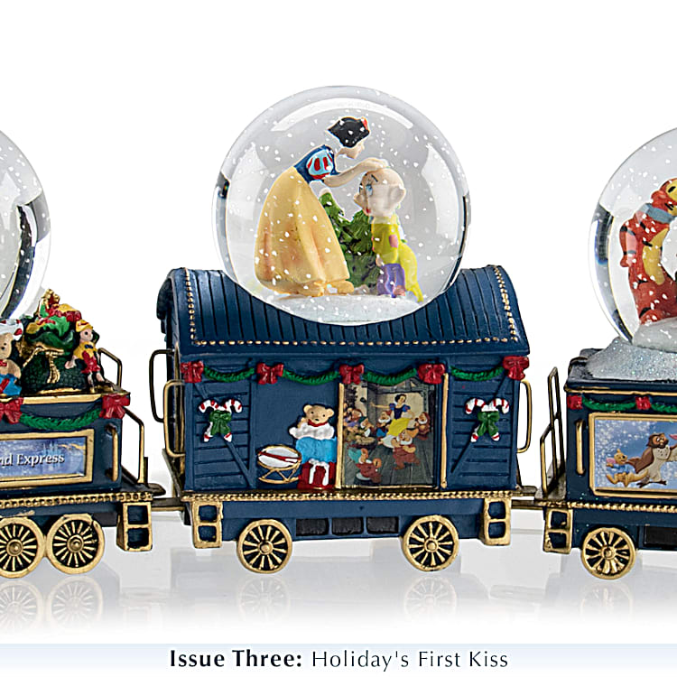 Holiday Express: Musical Water Snow Globe with Children Riding a Train