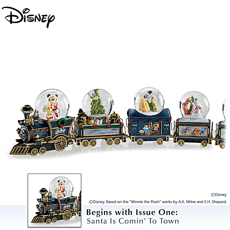Snow globe discount train set