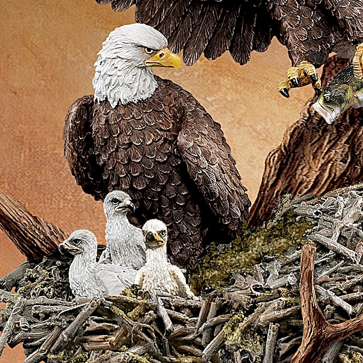 Eagle Babies, Three Bird Nest, American Eagle, Waldorf Toy, Nature