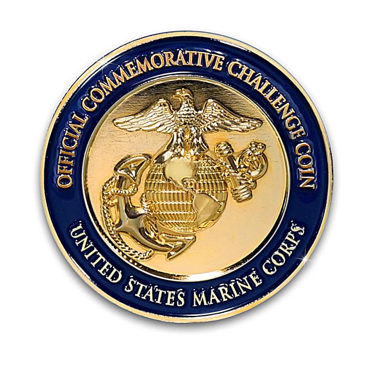 USMC Official Commemorative Challenge Coin Collection With