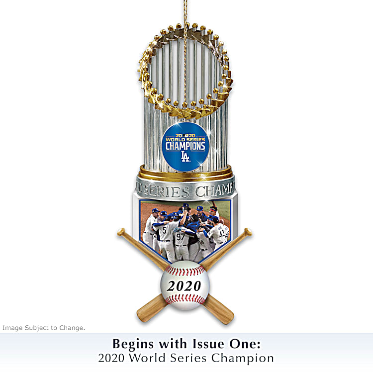 MLB World Series Champions Los Angeles Dodgers Trophy Ornament