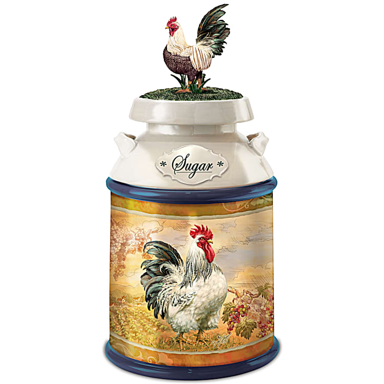 Country Morning Rooster Kitchen Canister Collection