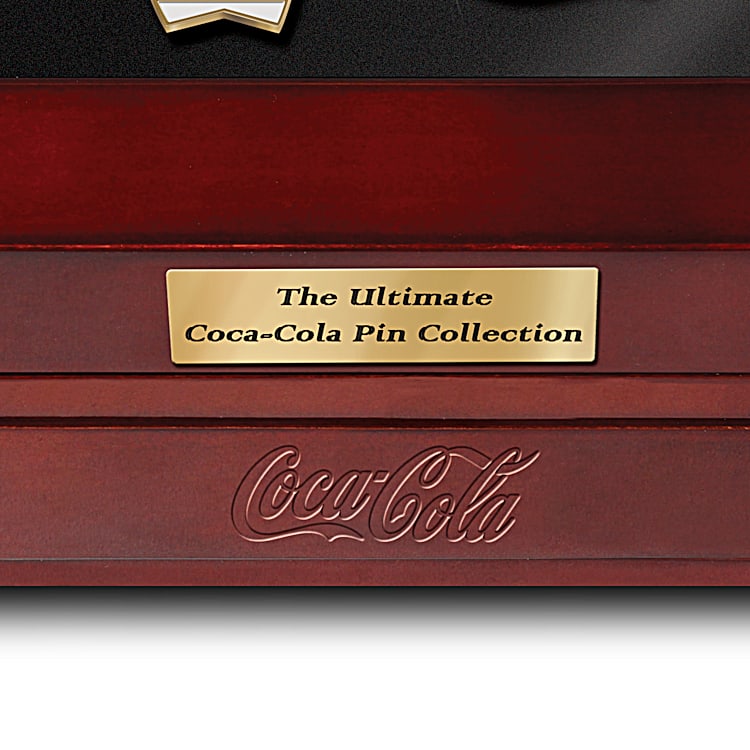 The Ultimate COCA-COLA Pin Collection With Tabletop Case