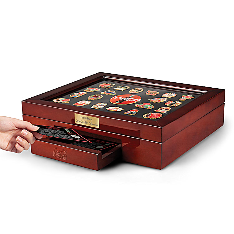 再入荷商品 Pin COCA-COLA Ultimate The Collection Case Tabletop With ピンズ・ピンバッジ・缶バッジ