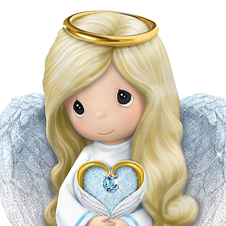 Precious Moments Continue To Light Up The World Illuminated Remembrance Angel  Figurine Featuring Hand-Applied Glitter & Pearlescent Paint