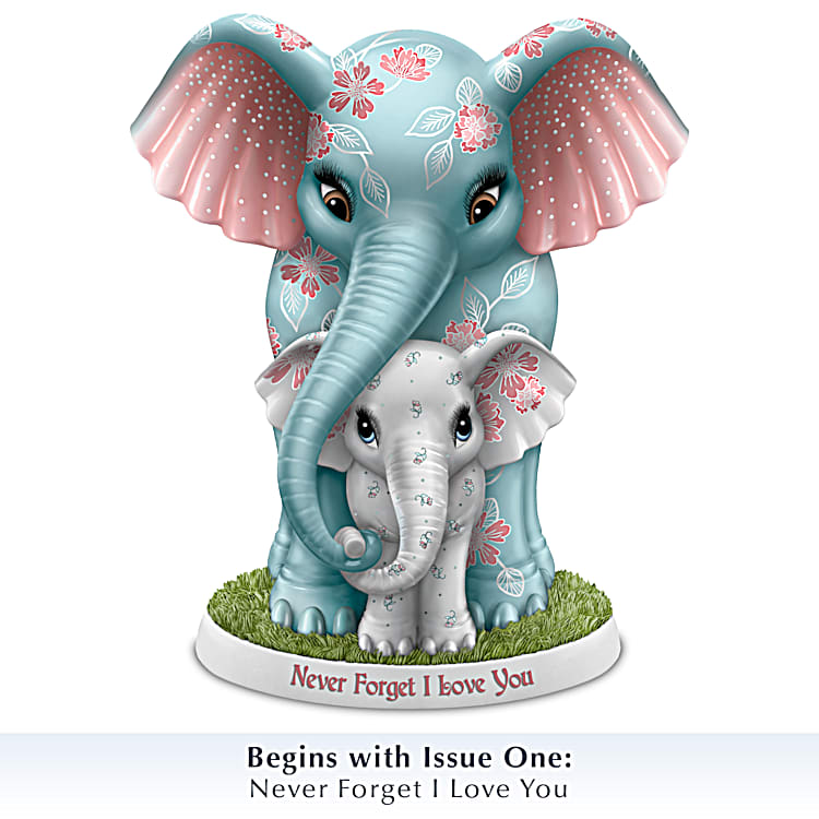 最安挑戦！ Unforgettable Love Hand-Painted Elephant Figurine Collection ギター