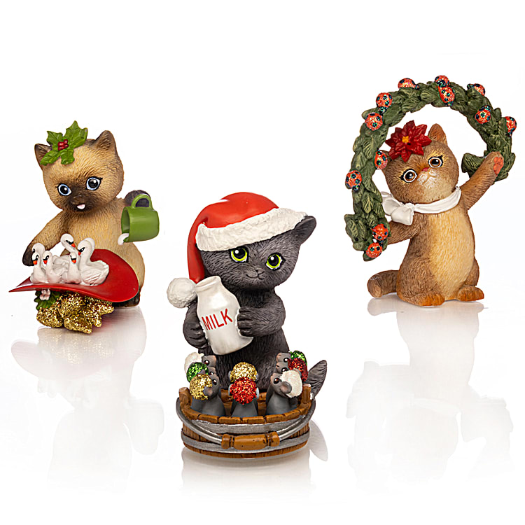 Kayomi Harais 12 Days Of Christ-meows Hand-Painted Cat