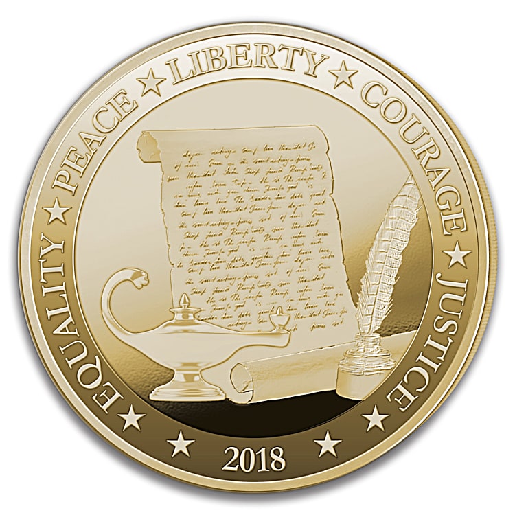 The Worlds Greatest Speeches 24K Gold-Plated Proof Coin