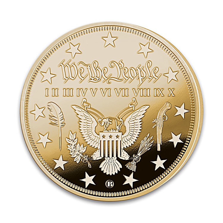 The U.S. Constitution 24K Gold-Plated Proof Coin Collection